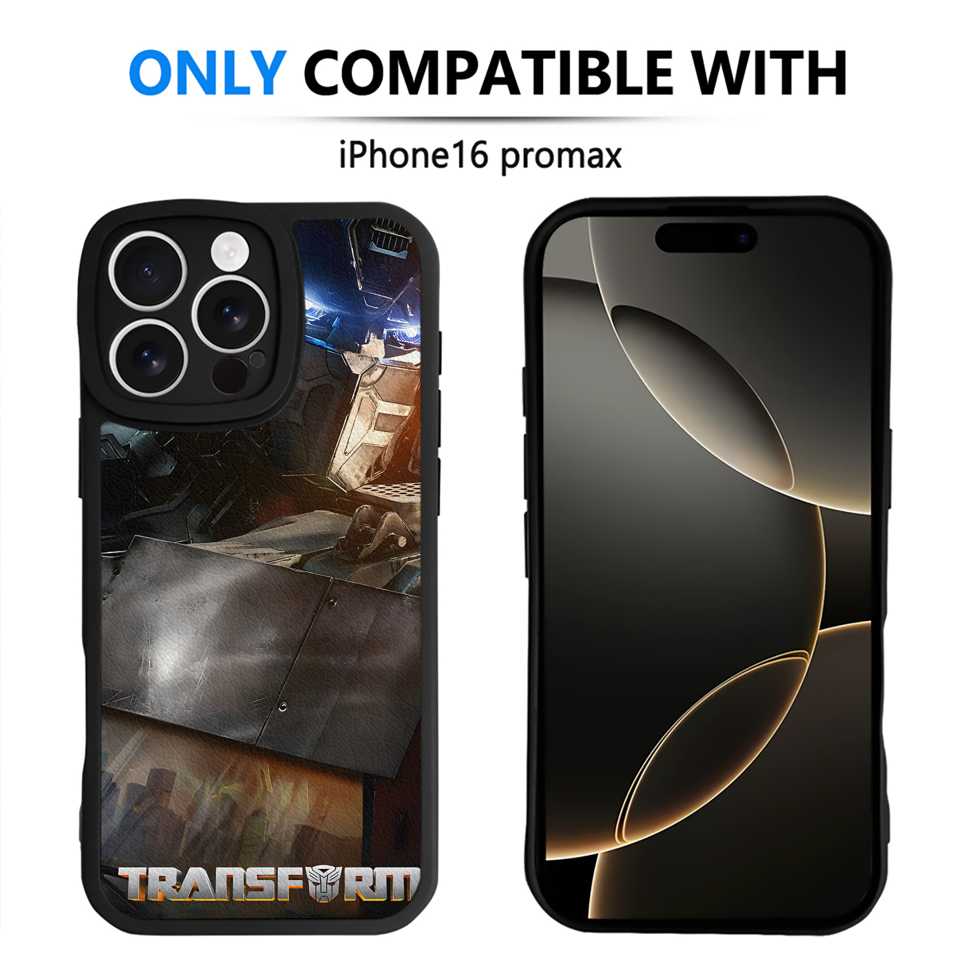 （画像用） Transformers トランスフォーマー 【iPhone 16シリーズ対応】シリコンスマホケース（レザー調） 材質：シリコン